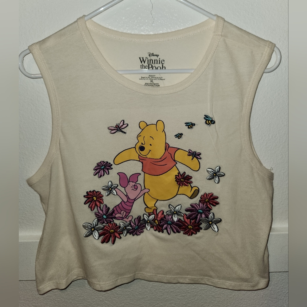 Disney Winnie the Pooh cropped tank top
